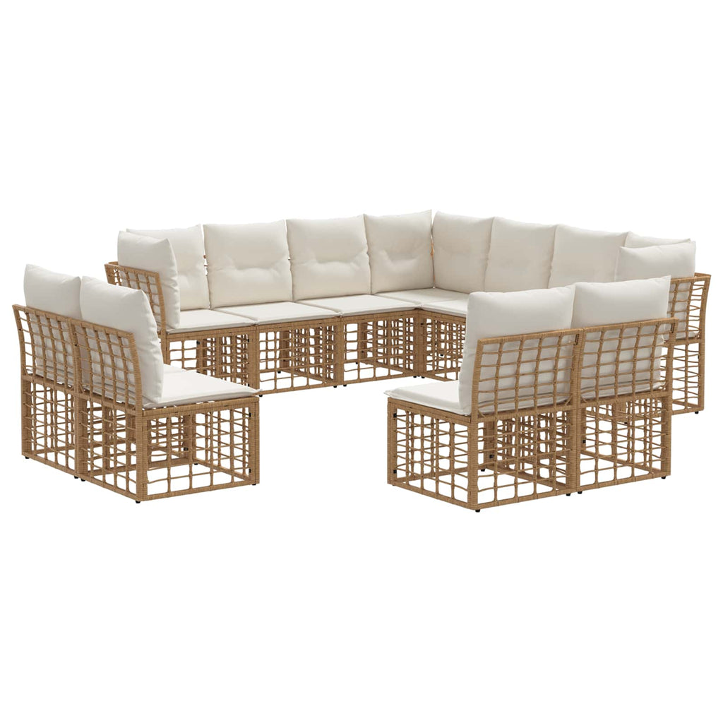 Conjunto de sofás de exterior Natural Poliéster