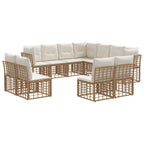 Conjunto de sofás de exterior Natural Poliéster