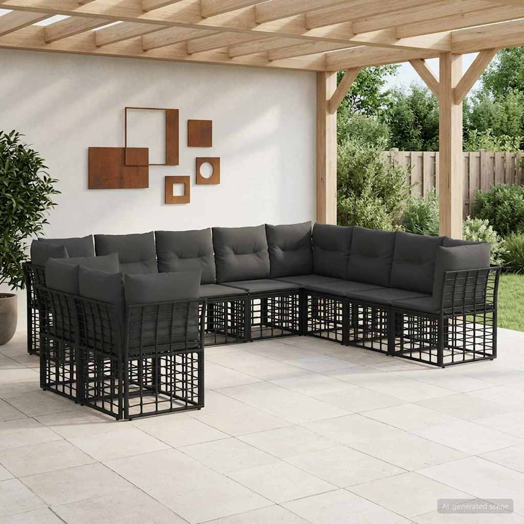 Conjunto de sofás de exterior Natural Poliéster