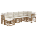 Conjunto de sofás de exterior Natural Poliéster