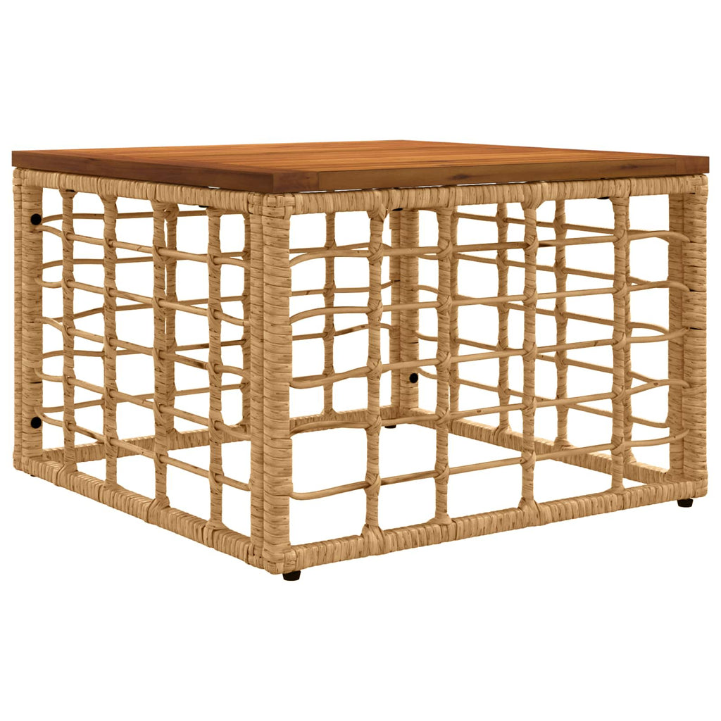 Conjunto de sofás de exterior 12 pcs Natural y Crema Poliéster