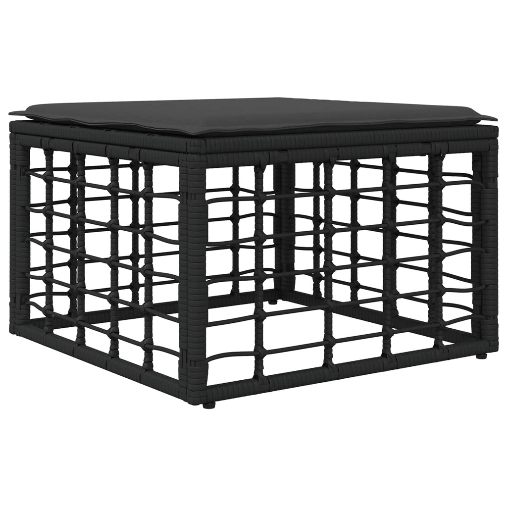 Conjunto de sofás de exterior 13 pcs Negro y Gris oscuro