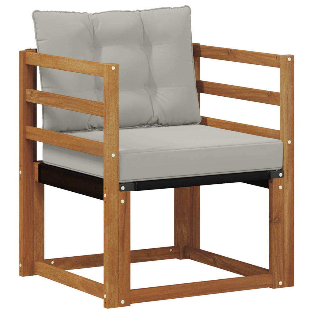 Sofá de exterior Madera maciza de acacia y textileno