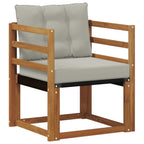 Sofá de exterior Madera maciza de acacia y textileno