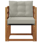 Sofá de exterior Madera maciza de acacia y textileno