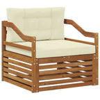 Conjunto de sofás de exterior Madera de Acacia Sólida Natural