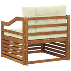 Conjunto de sofás de exterior Madera de Acacia Sólida Natural