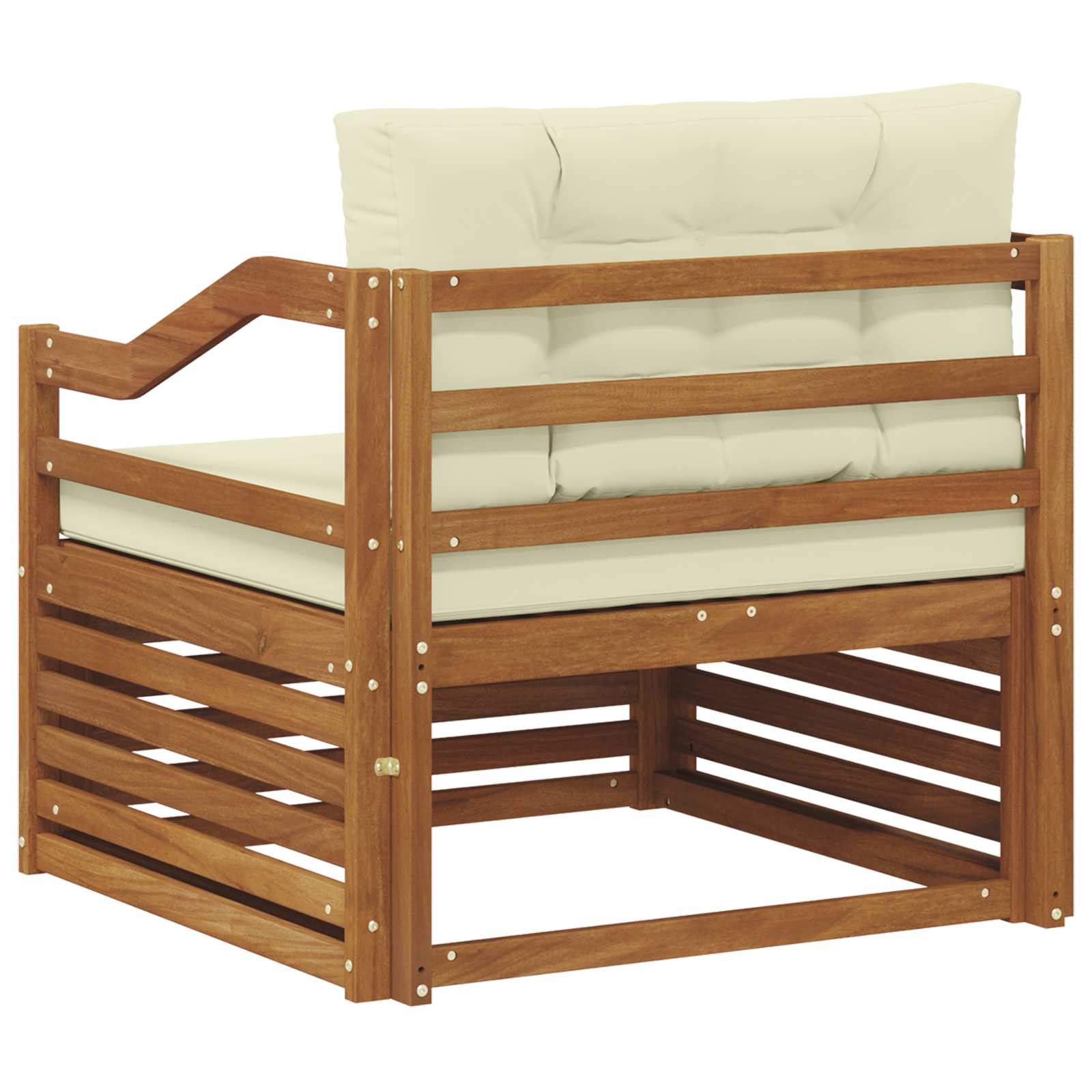 Conjunto de sofás de exterior Madera de Acacia Sólida Natural