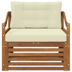 Conjunto de sofás de exterior Madera de Acacia Sólida Natural