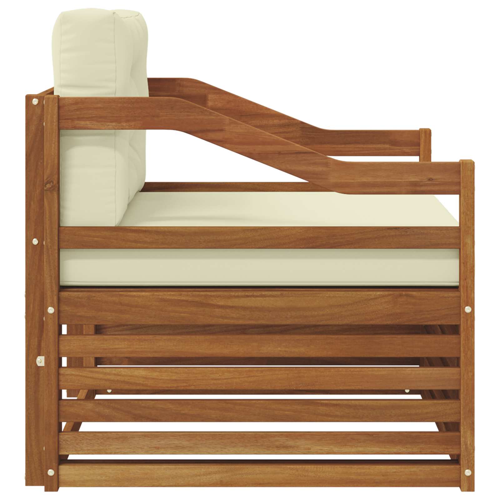 Conjunto de sofás de exterior Madera de Acacia Sólida Natural