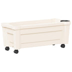 Maceta Calypso con Ruedas Blanco 79 x 35 x 33 cm PP
