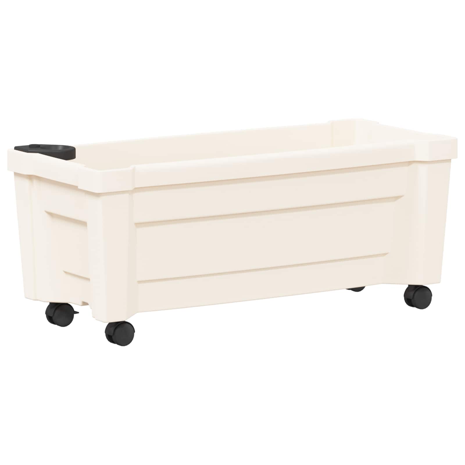 Maceta Calypso con Ruedas Blanco 79 x 35 x 33 cm PP