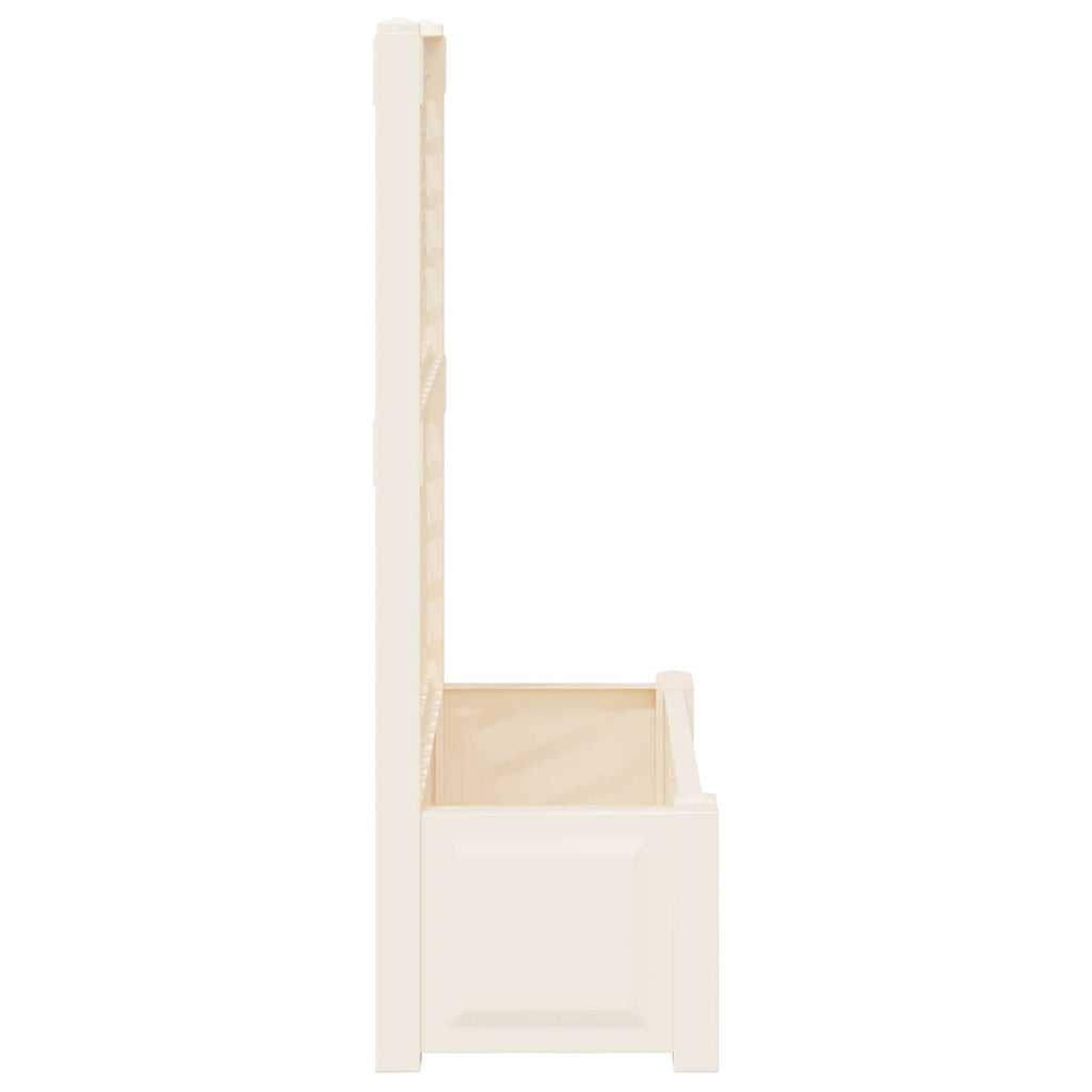 Maceta Grande con Trellis 2 pcs Blanco 143 x 143 x 133,5 cm PP