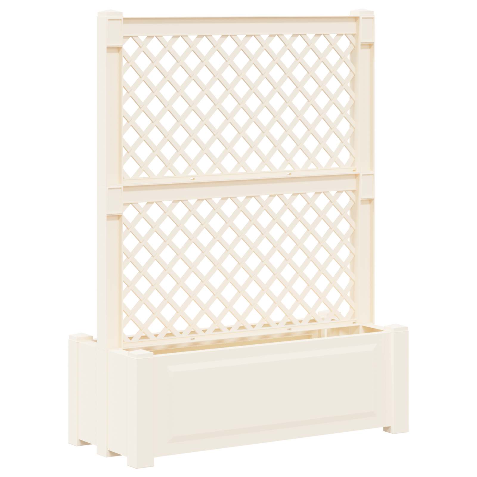 Large garden trellis 2 pcs Grey 200 x 43 x 133.5 cm PP