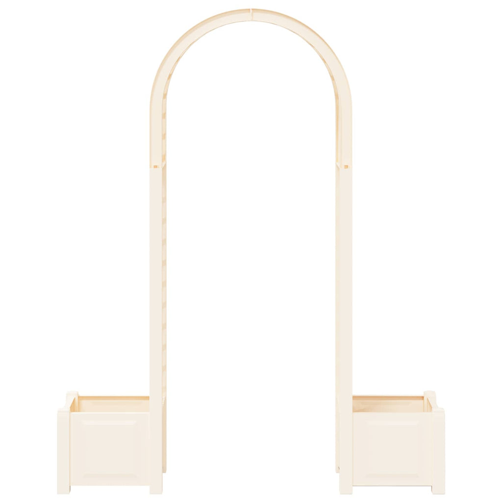 Arco de Rosas con Plantador Blanco 168,5 x 43 x 207 cm PP