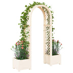 Arco de Rosas con Plantador Blanco 168,5 x 43 x 207 cm PP