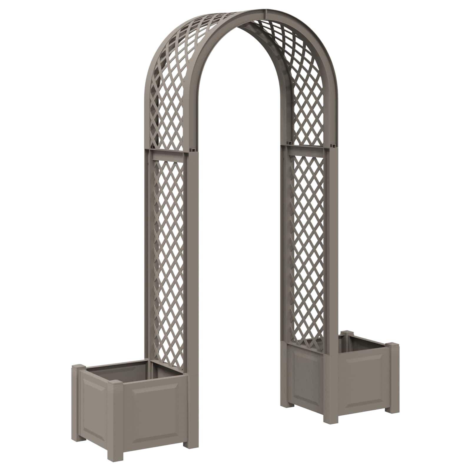 Arco de Rosas con Plantador Blanco 168,5 x 43 x 207 cm PP