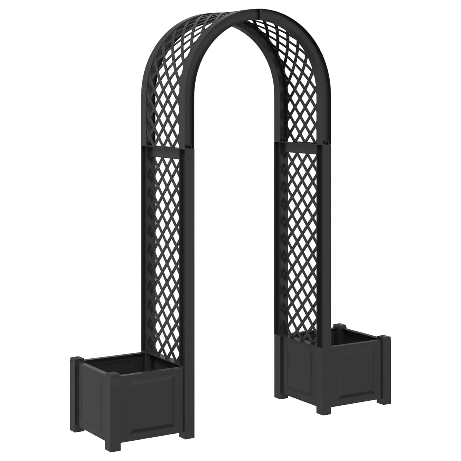 Arco de Rosas con Plantador Blanco 168,5 x 43 x 207 cm PP