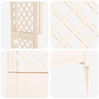 Arco de Rosas con Picos Blanco 97 x 43 x 218 cm PP