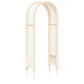 Arco de Rosas con Picos Blanco 97 x 43 x 218 cm PP