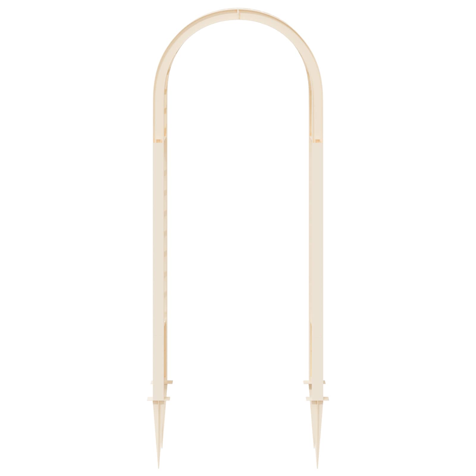 Arco de Rosas con Picos Blanco 97 x 43 x 218 cm PP