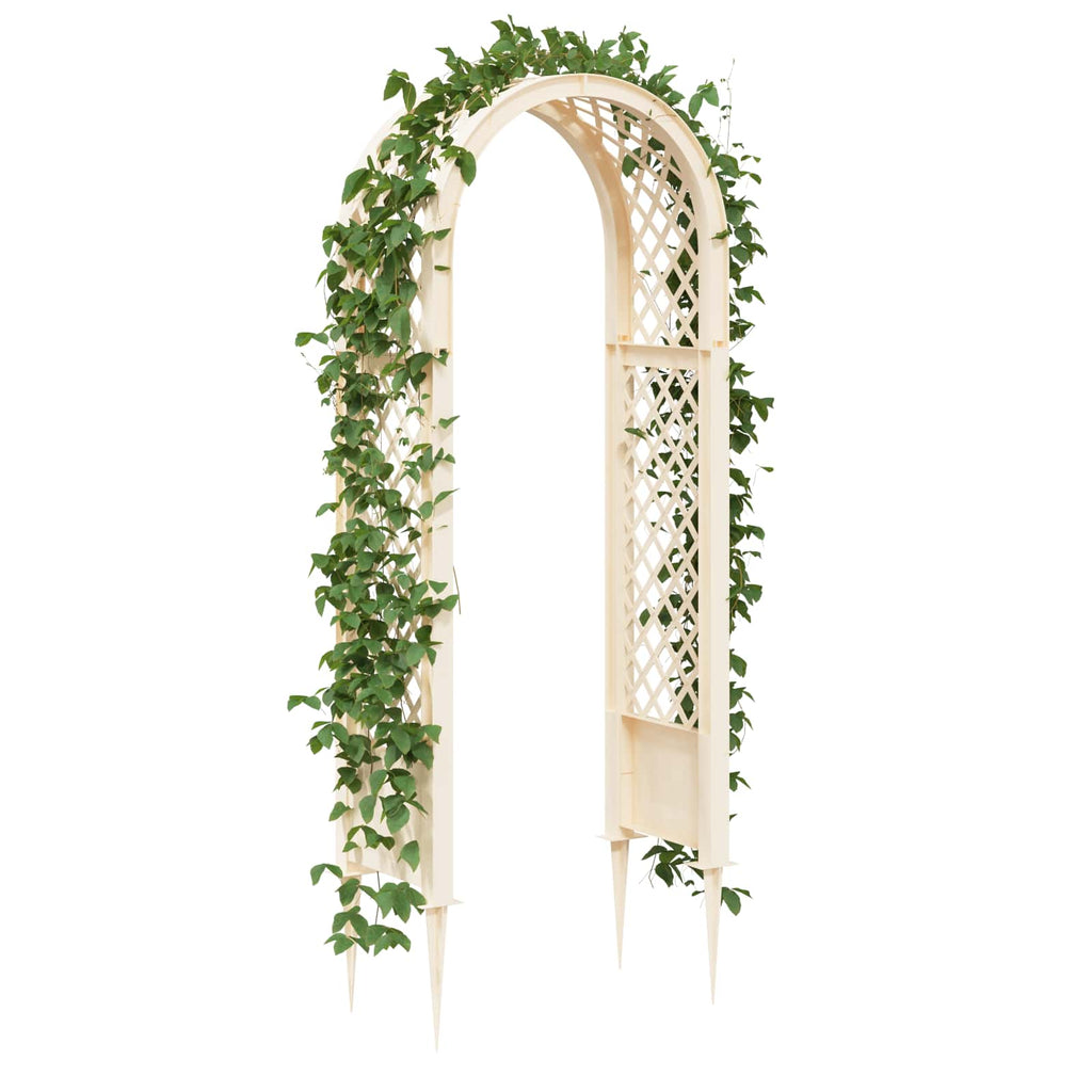 Arco de Rosas con Picos Blanco 97 x 43 x 218 cm PP