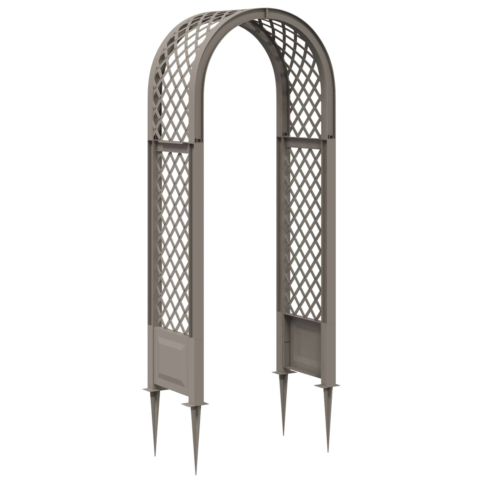 Arco de Rosas con Picos Blanco 97 x 43 x 218 cm PP