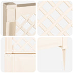 Enrejado con pica Blanco 99 x 6 x 165 cm PP