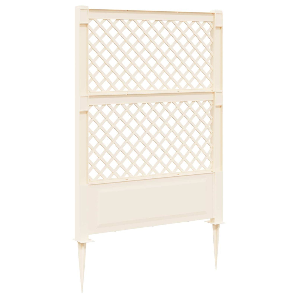 Enrejado con pica Blanco 99 x 6 x 165 cm PP