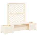 Banco de Jardín Kopenhagen Blanco 173 x 49 x 135,5 cm PP