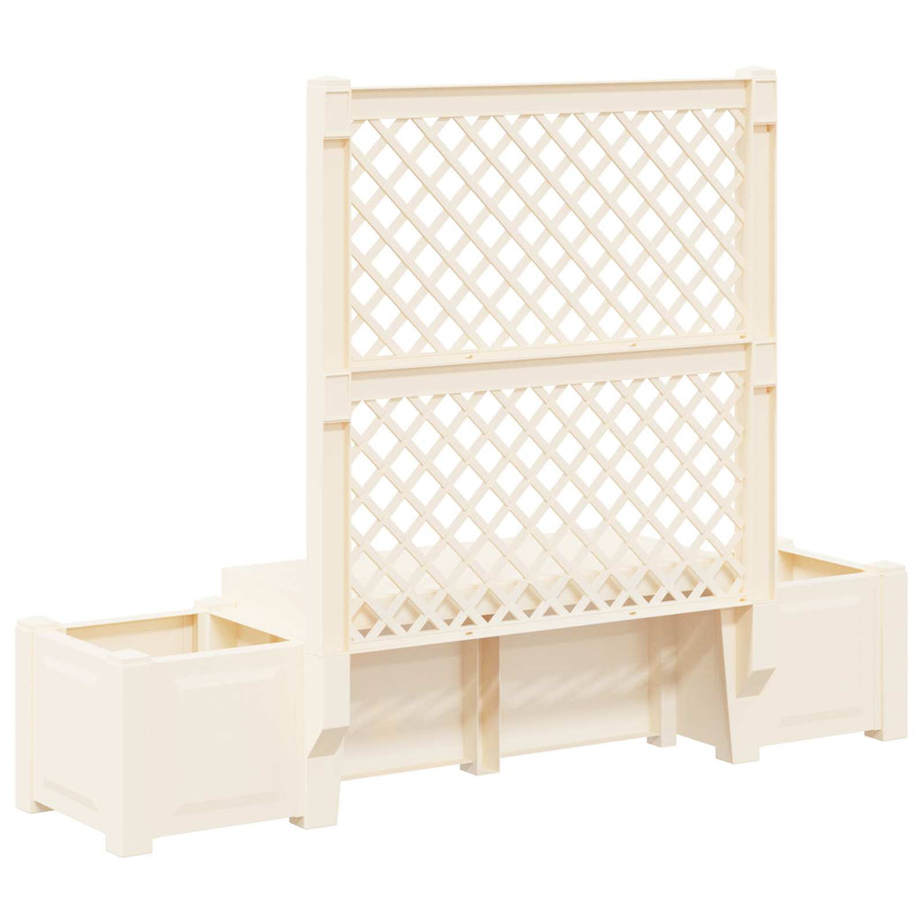 Banco de Jardín Kopenhagen Blanco 173 x 49 x 135,5 cm PP