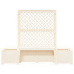 Banco de Jardín Kopenhagen Blanco 173 x 49 x 135,5 cm PP