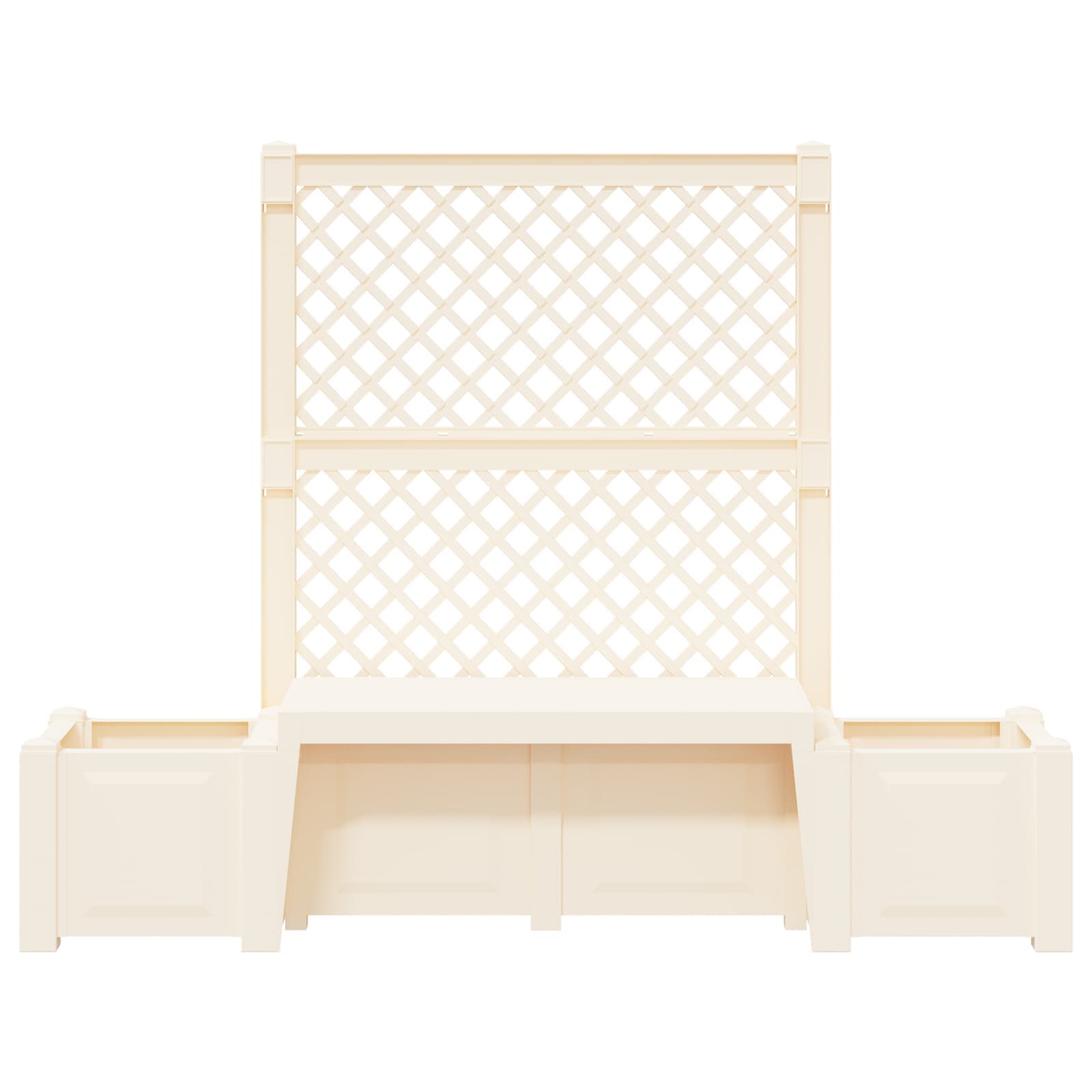 Banco de Jardín Kopenhagen Blanco 173 x 49 x 135,5 cm PP