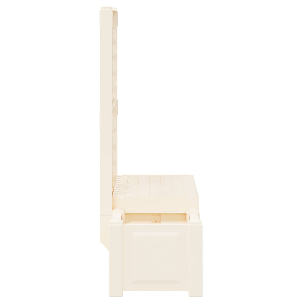 Banco de Jardín Kopenhagen Blanco 173 x 49 x 135,5 cm PP