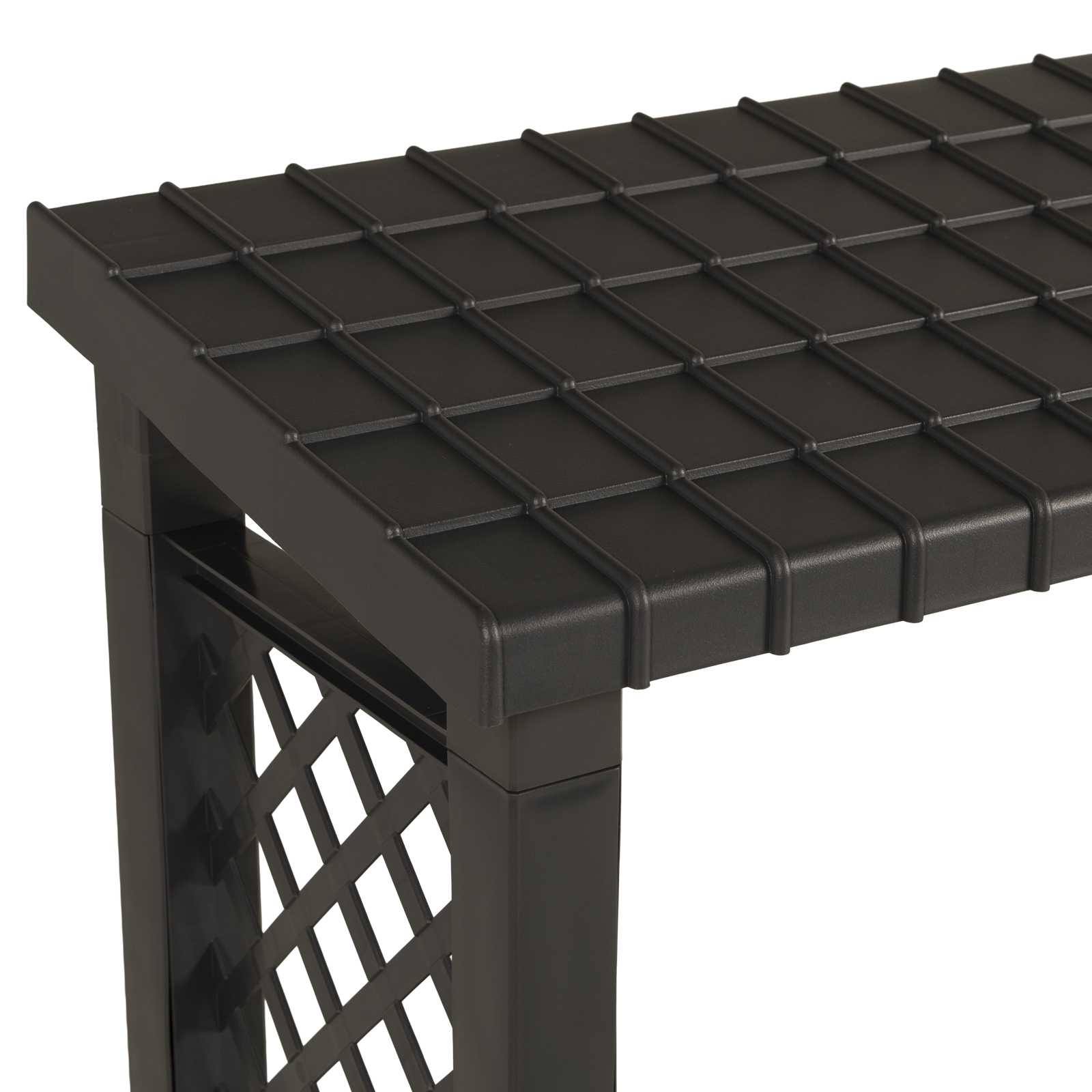 Estante para leña Gris antracita 114 x 46 x 101 cm PP