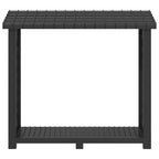 Estante para leña Gris antracita 114 x 46 x 101 cm PP