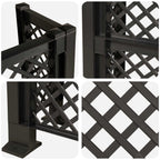 Enrejado de cubo de basura Gris antracita 123 x 47 x 114 cm PP