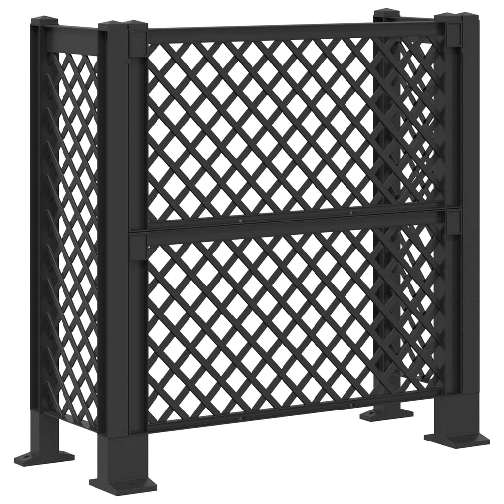 Enrejado de cubo de basura Gris antracita 123 x 47 x 114 cm PP