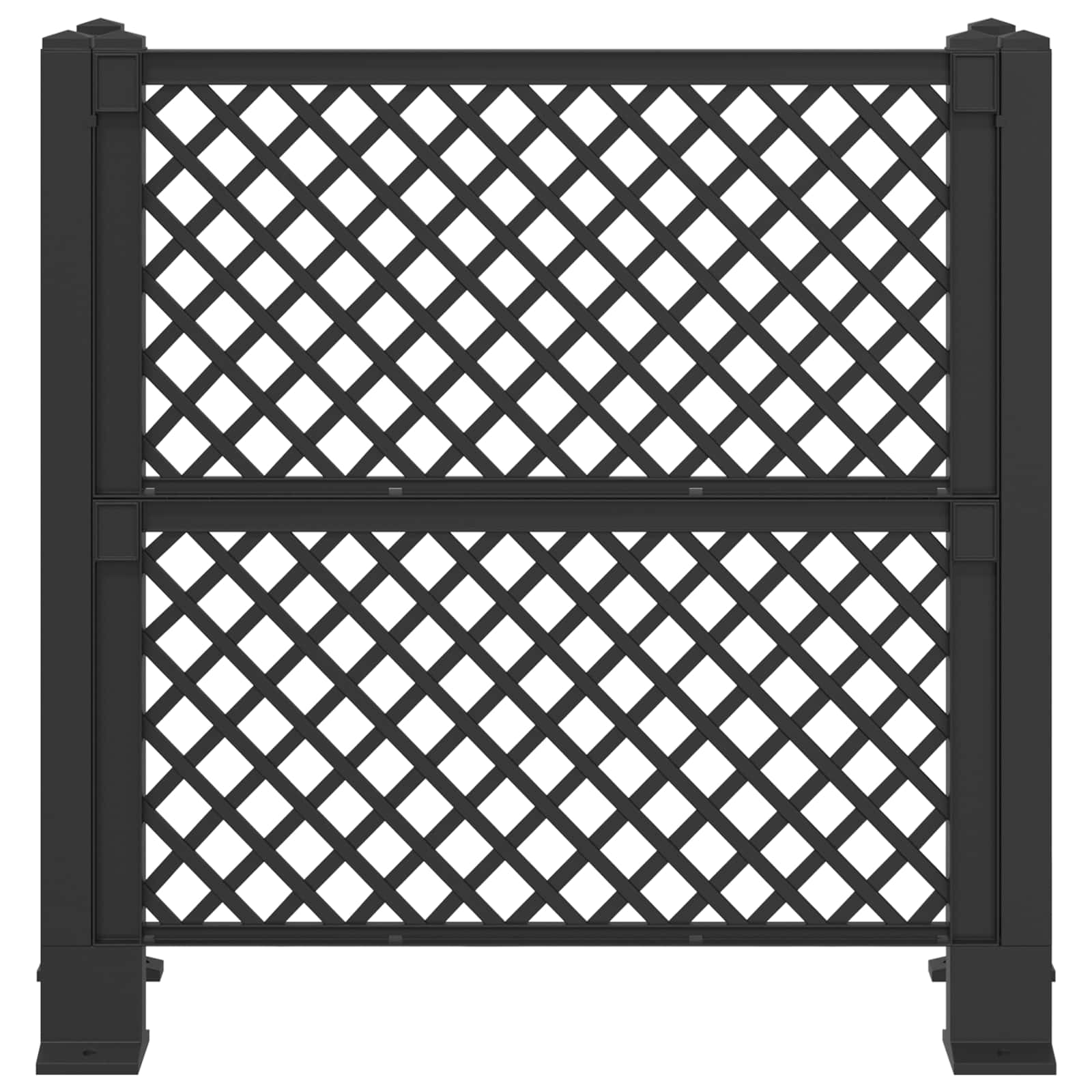 Enrejado de cubo de basura Gris antracita 123 x 47 x 114 cm PP