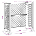 Enrejado de cubo de basura Gris antracita 123 x 47 x 114 cm PP