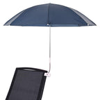 Guarda-chuva com braçadeira 2 unidades Azul-marinho Ø 105 x 86 cm