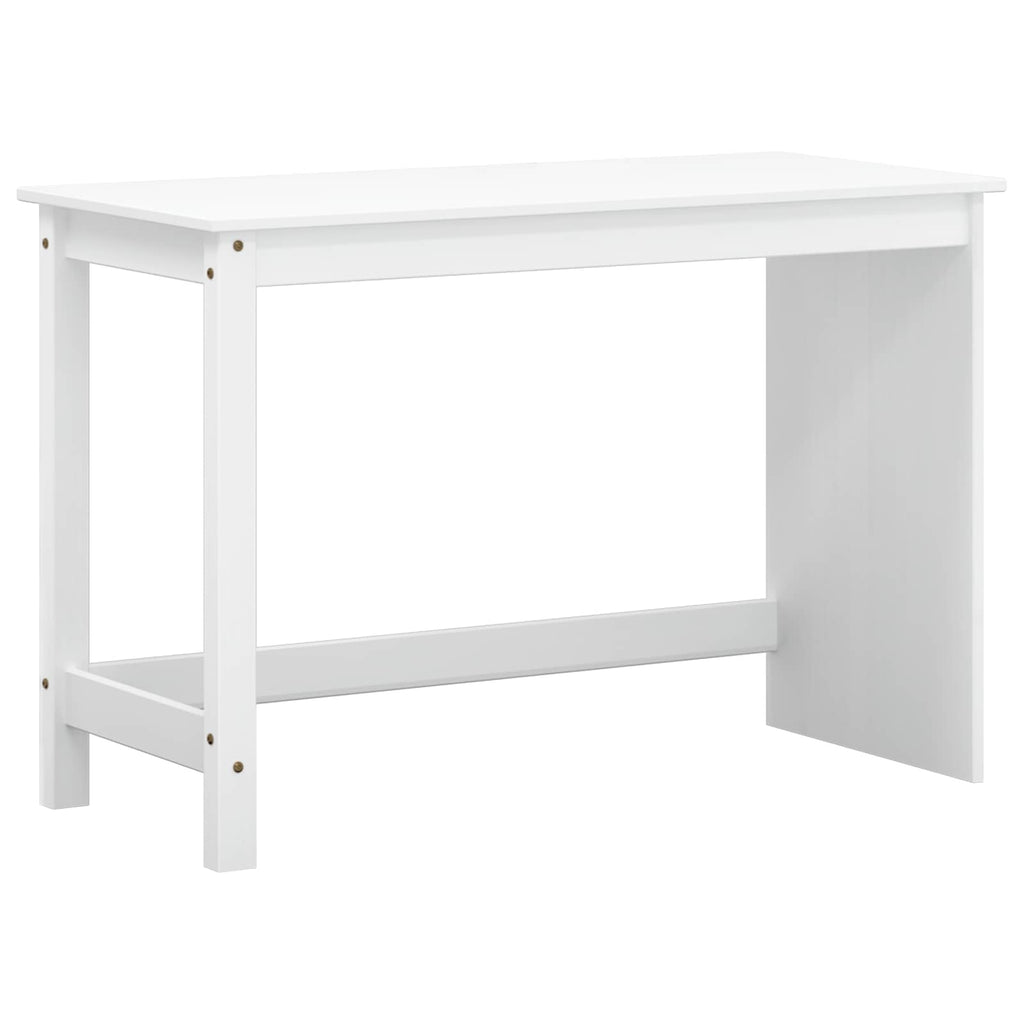 Juego de Escritorio y Armario Rodante MOSS 2 pcs Blanco