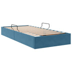 Estructura de Cama Ottoman Azul Oscuro 100 x 200 cm Terciopelo