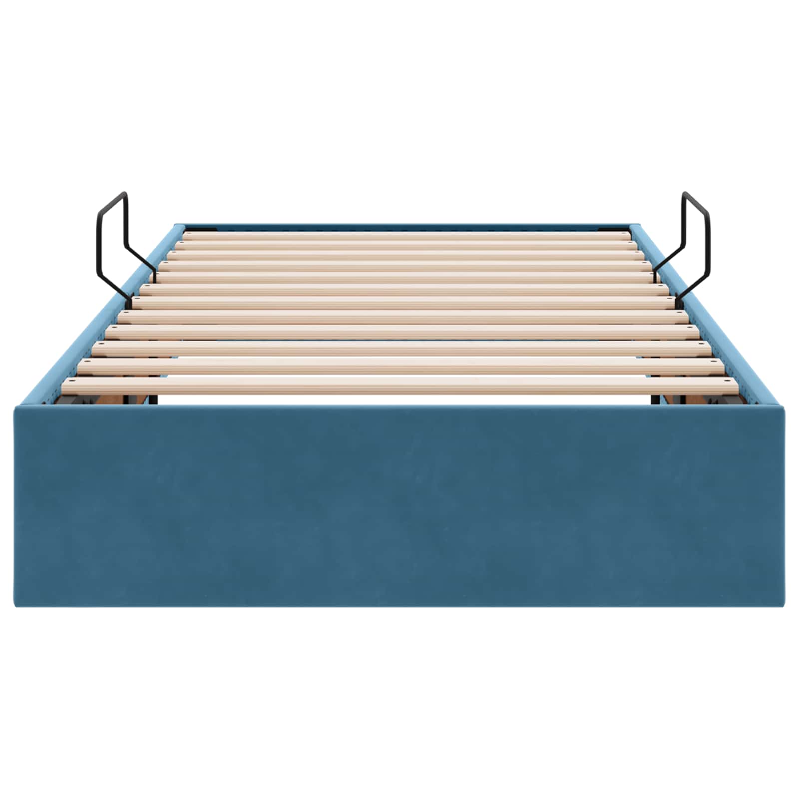 Estructura de Cama Ottoman Azul Oscuro 100 x 200 cm Terciopelo
