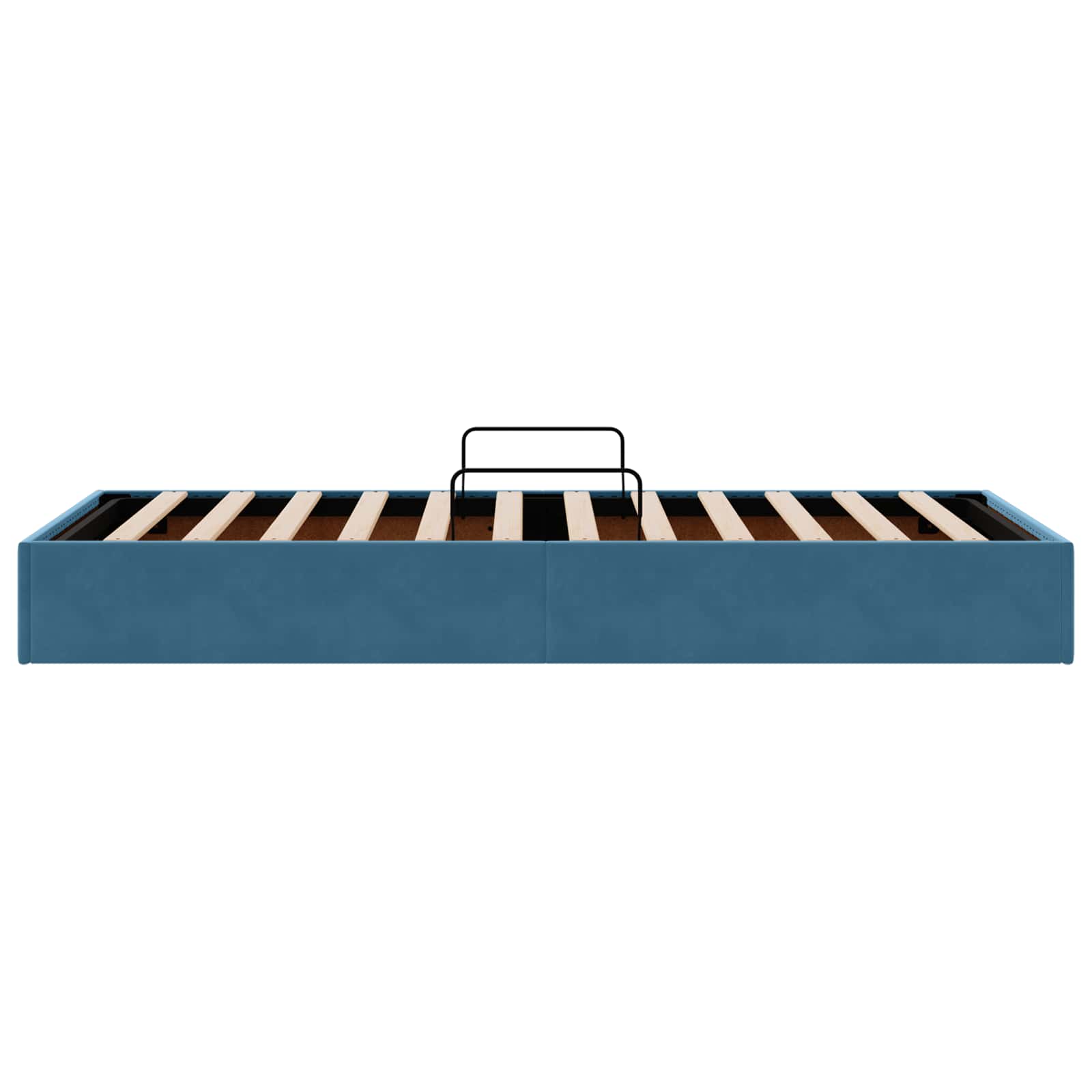 Estructura de Cama Ottoman Azul Oscuro 100 x 200 cm Terciopelo