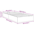 Estructura de Cama Ottoman Azul Oscuro 100 x 200 cm Terciopelo