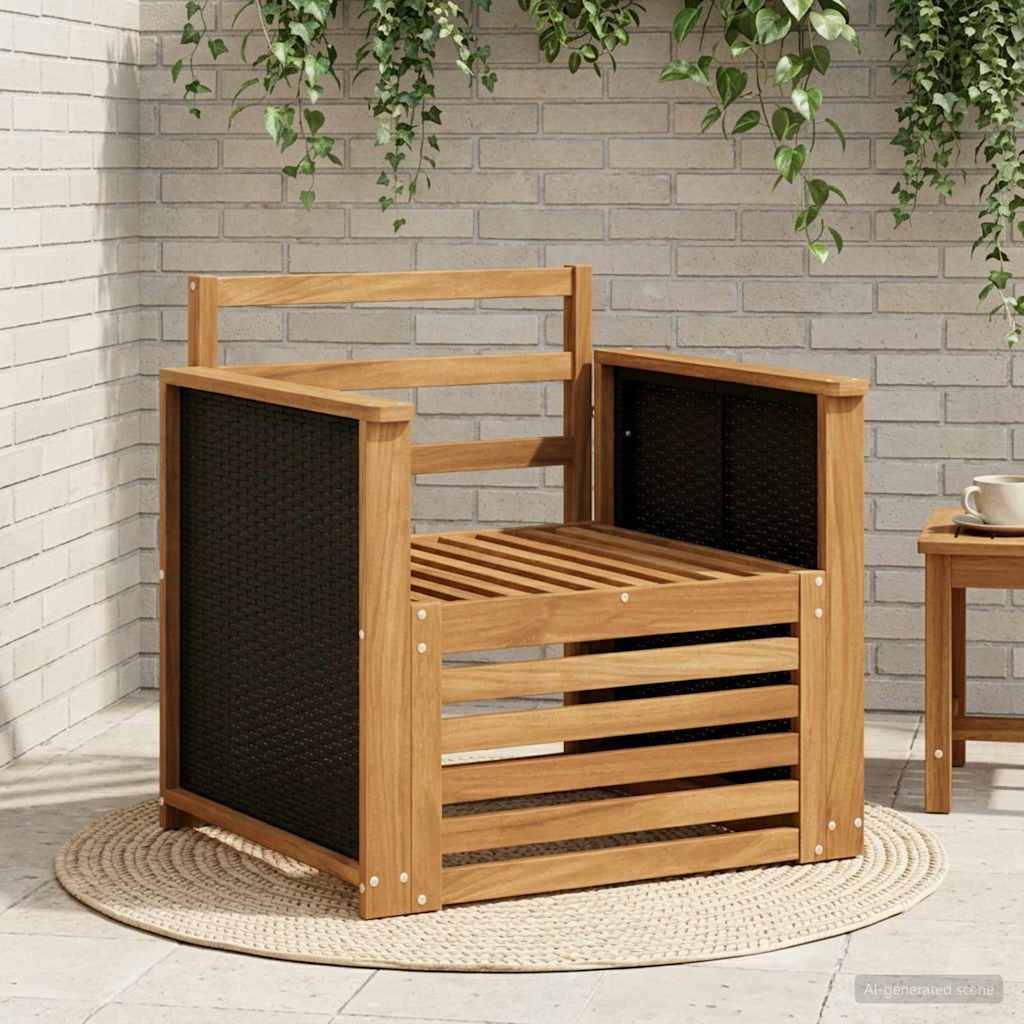 Conjunto de sofás de exterior Poliéster Blanco