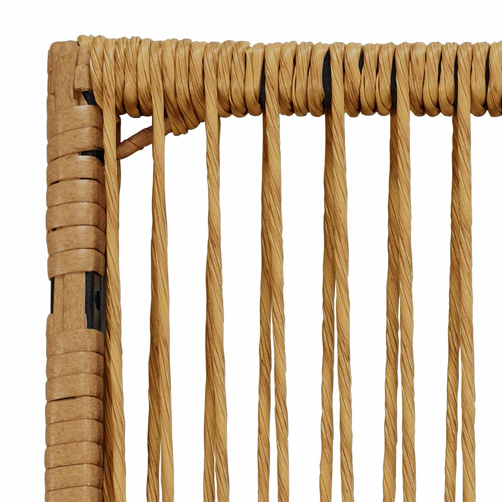 Sofá de exterior Madera de Acacia Sólida Natural y Crema