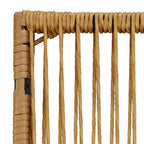 Sofá de exterior Madera de Acacia Sólida Natural y Crema