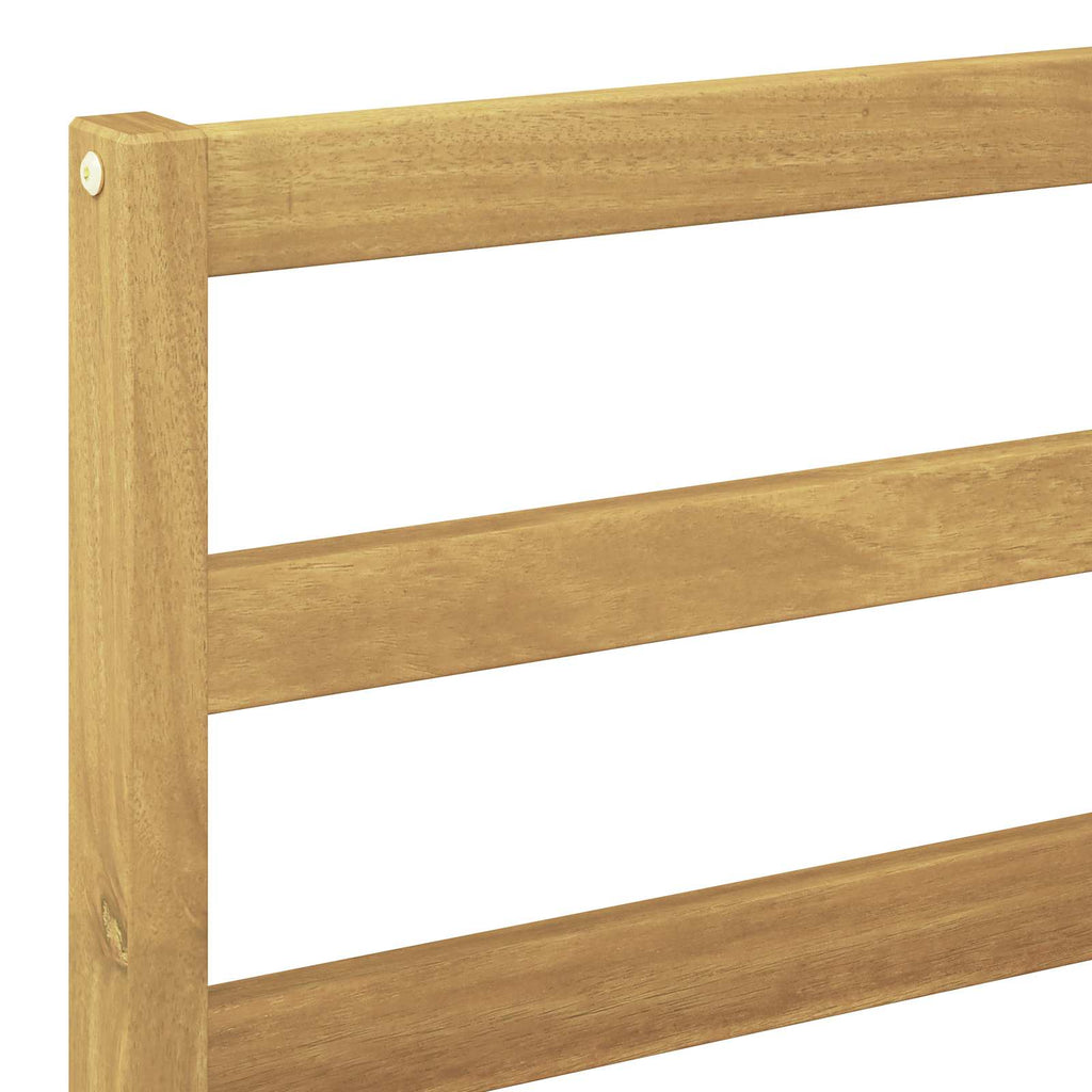 Sofá intermedio de exterior Madera de Acacia Sólida Blanco